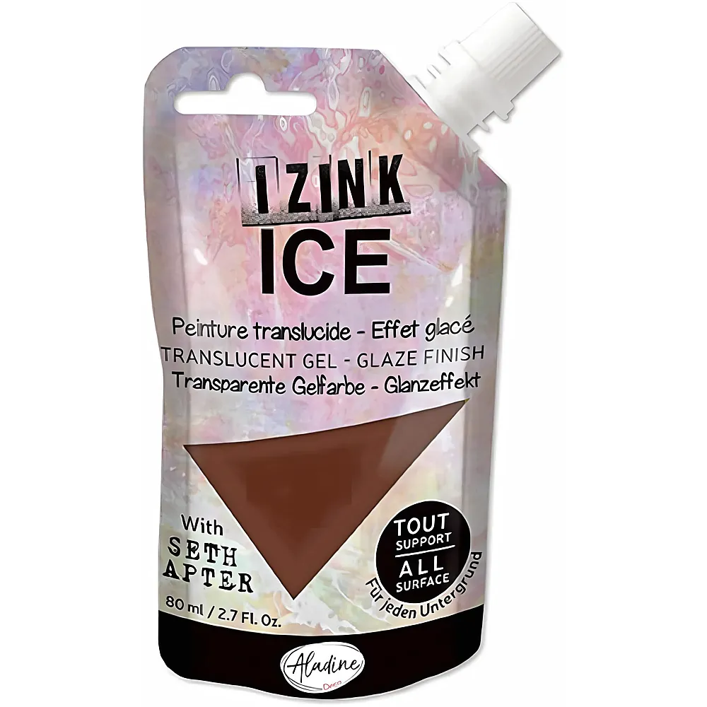 Aladine Izink Ice Braun - 80 ml | Farbe & Kreide