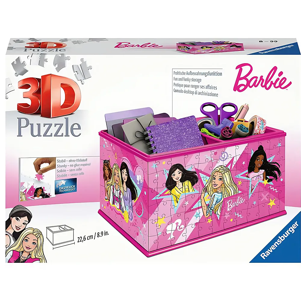 Ravensburger Puzzle Aufbewahrungsbox Barbie 216Teile