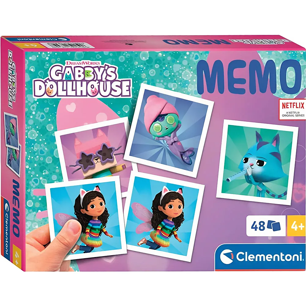 Clementoni Spiele Memo Gabby's Dollhouse