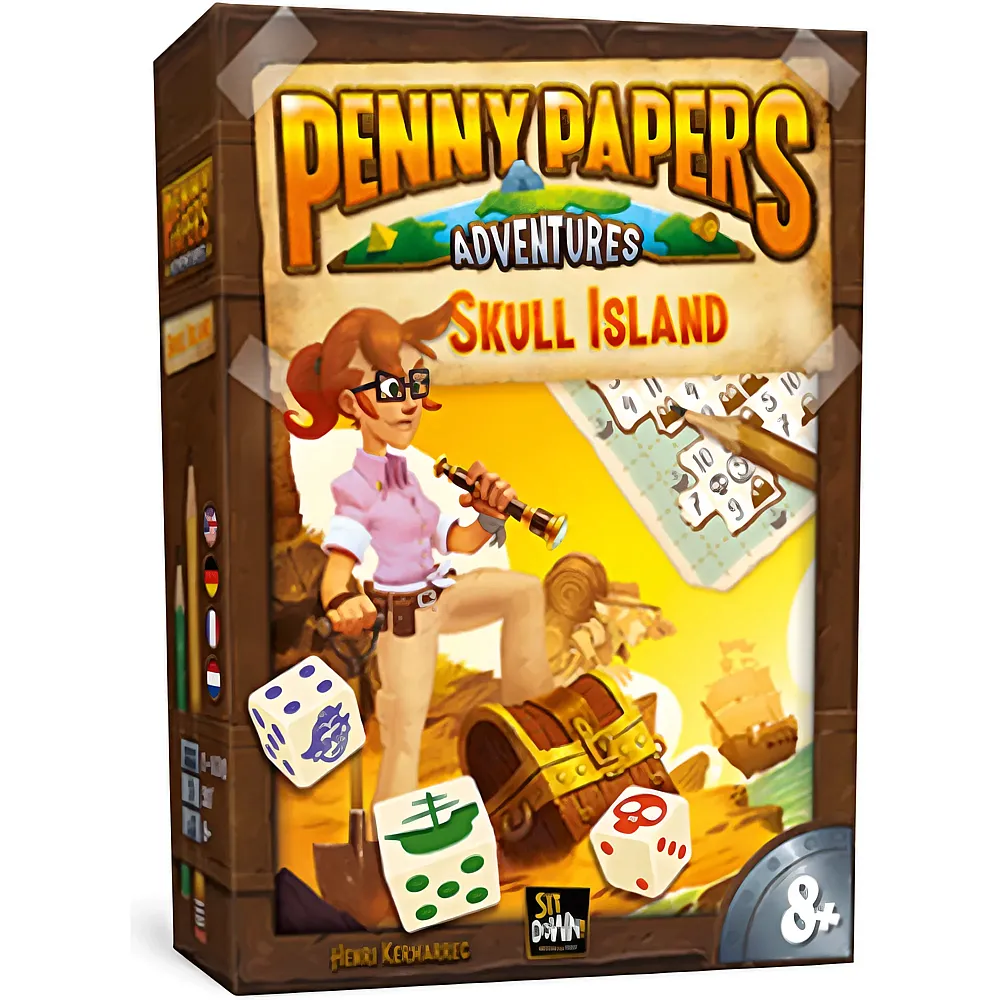 Sit Down Penny Papers Adventures Skull Island - Mehrsprachig | W�rfelspiele