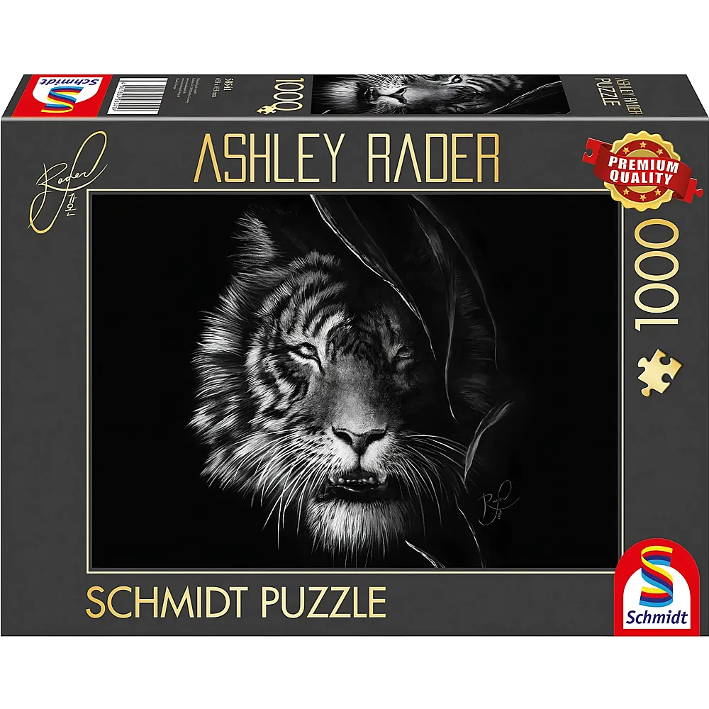 Schmidt Puzzle Ashley Rader Tiger Im Zeichen der Freiheit - 1000 Teile
