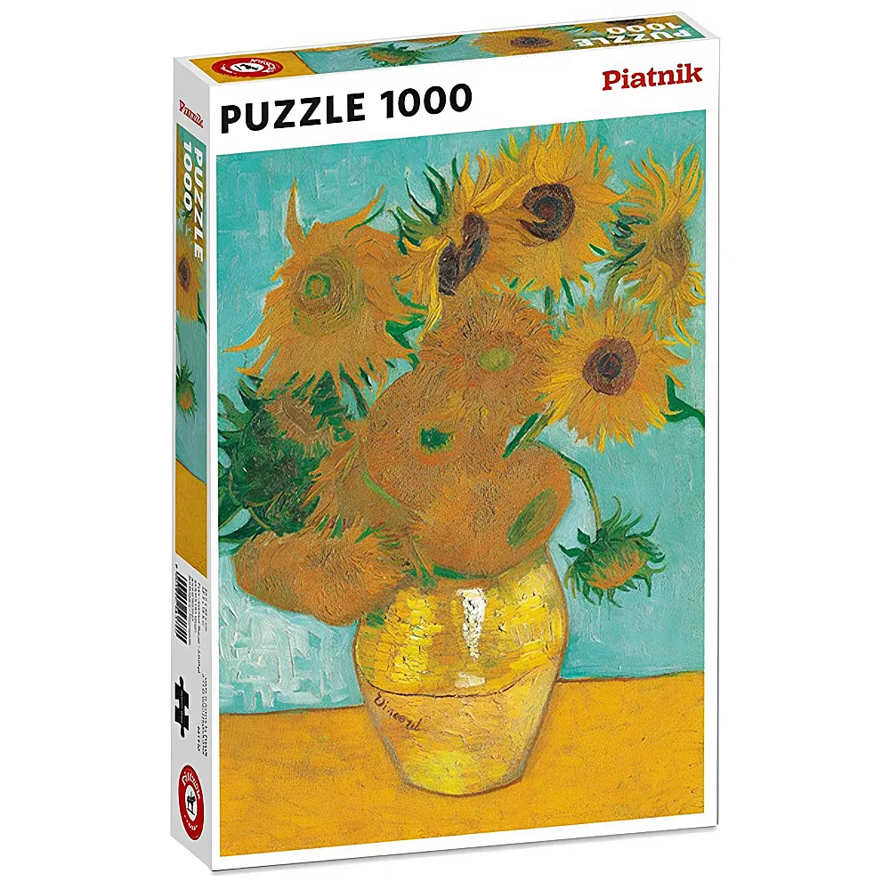Piatnik Puzzle Vincent Van Gogh Vase mit Sonnenblumen 1000Teile