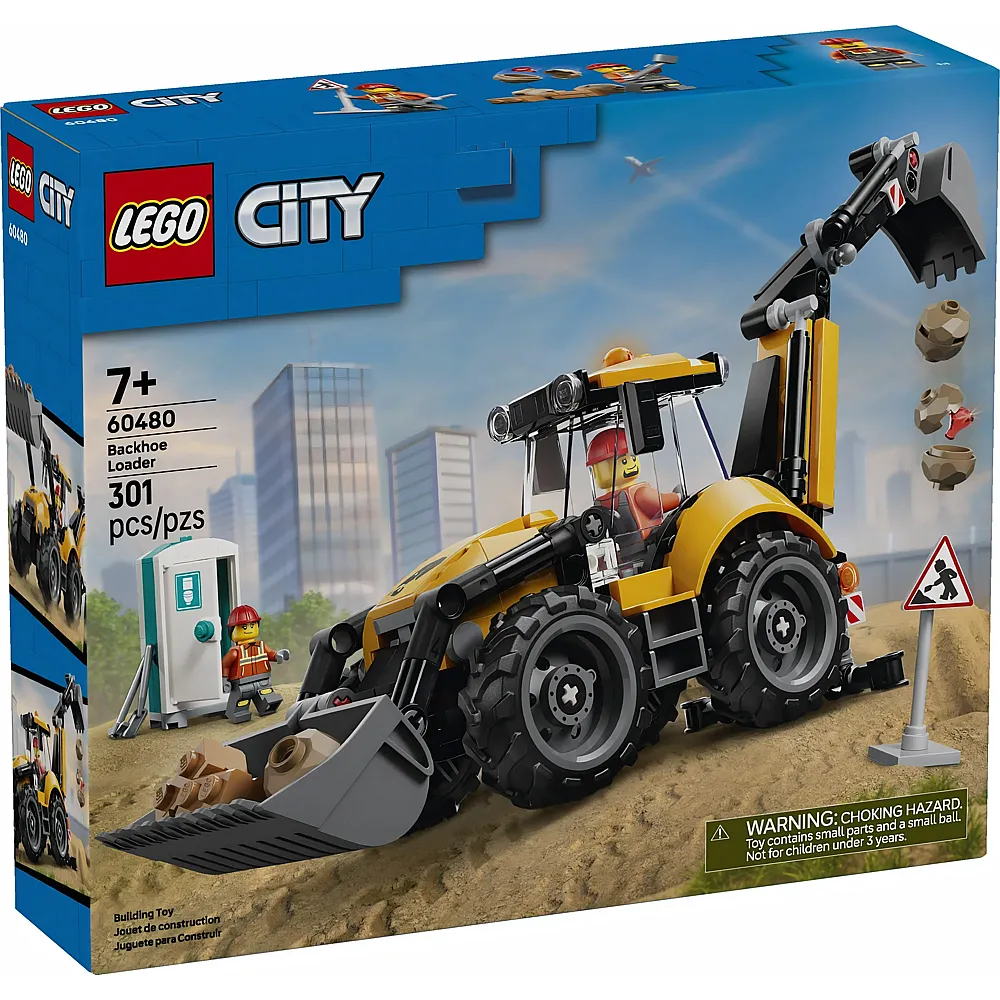 LEGO City Gelber Baggerlader 60480