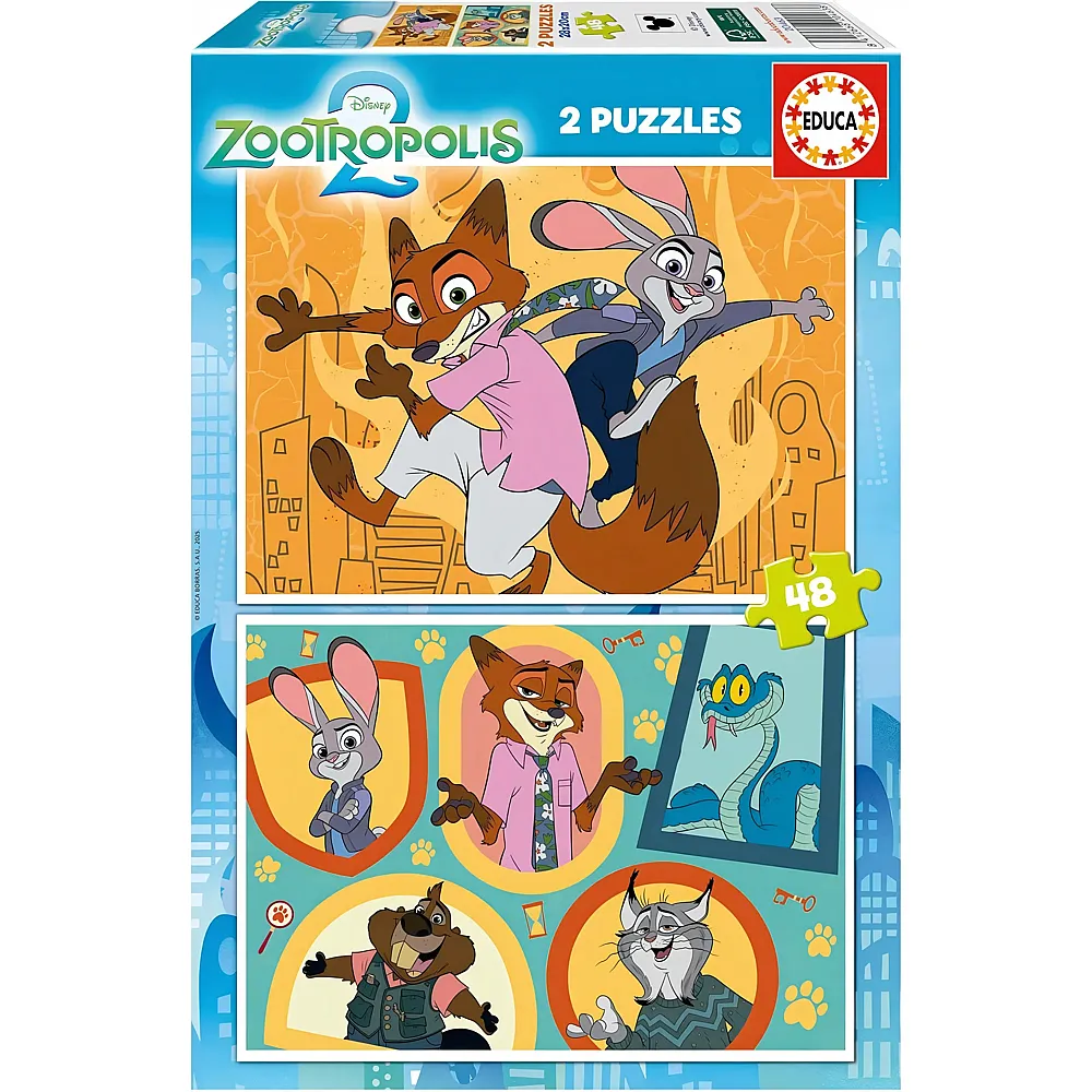 Educa Puzzle Zootopia 2 - 48 Teile