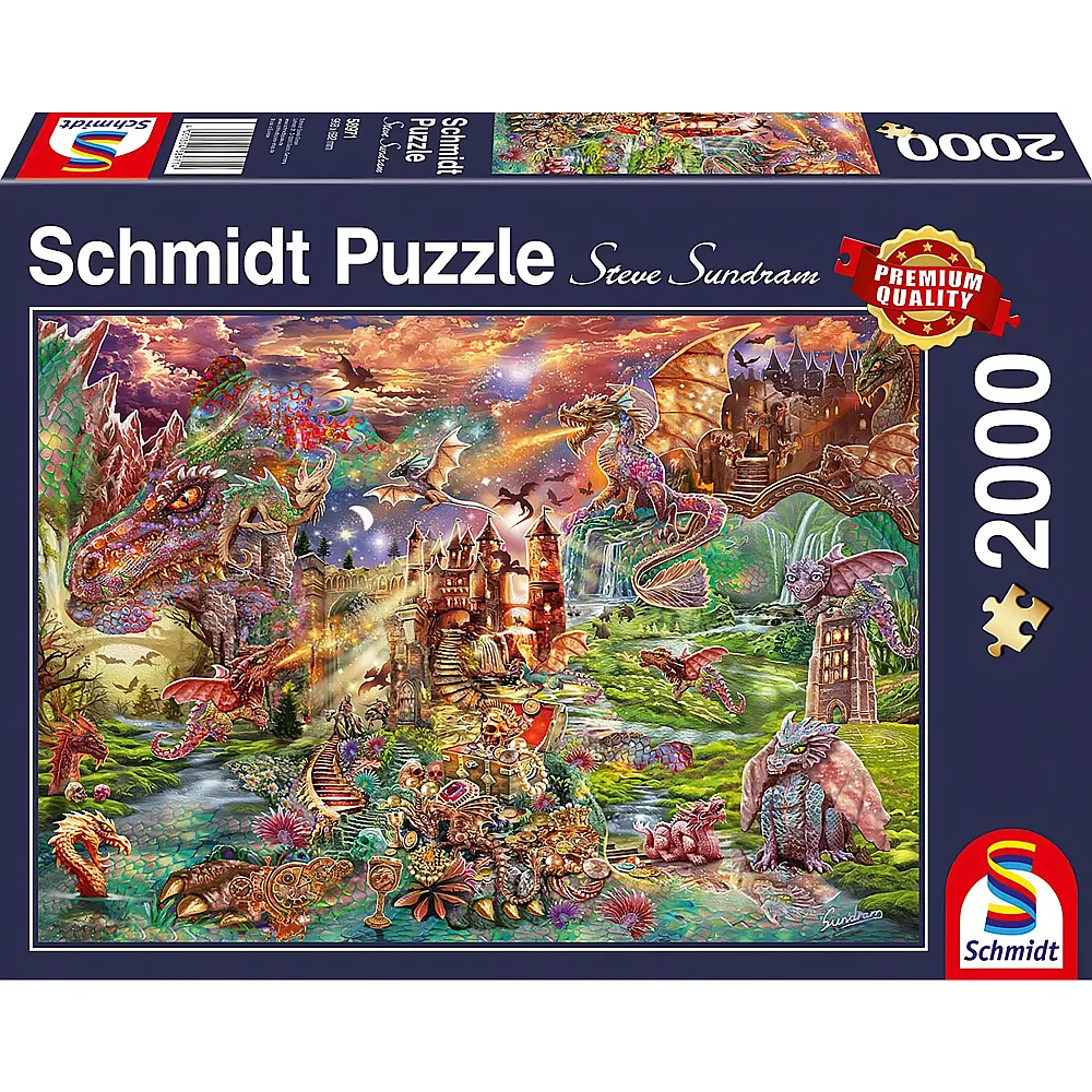 Schmidt Puzzle Der Schatz der Drachen 2000Teile