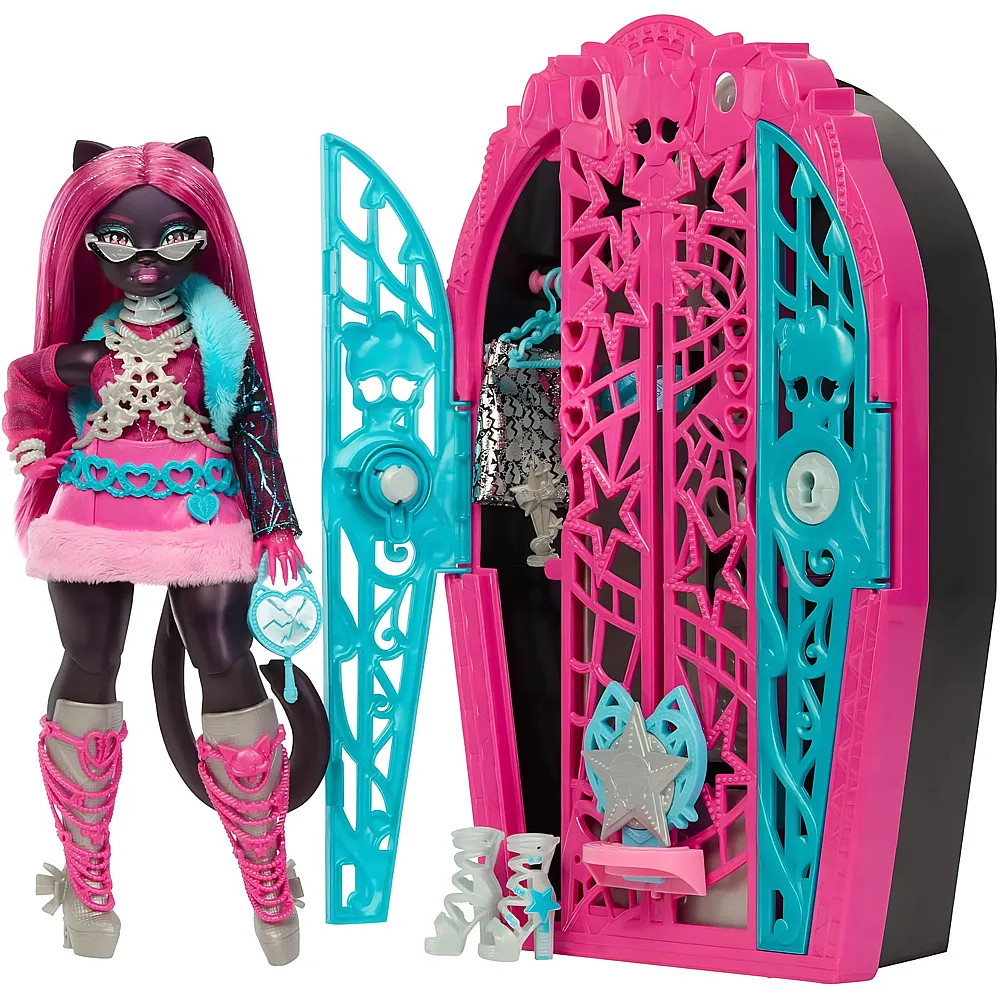 Mattel Monster High Skulltimate-Secrets-Set Hauntlywood Mysteries Catty Noir
