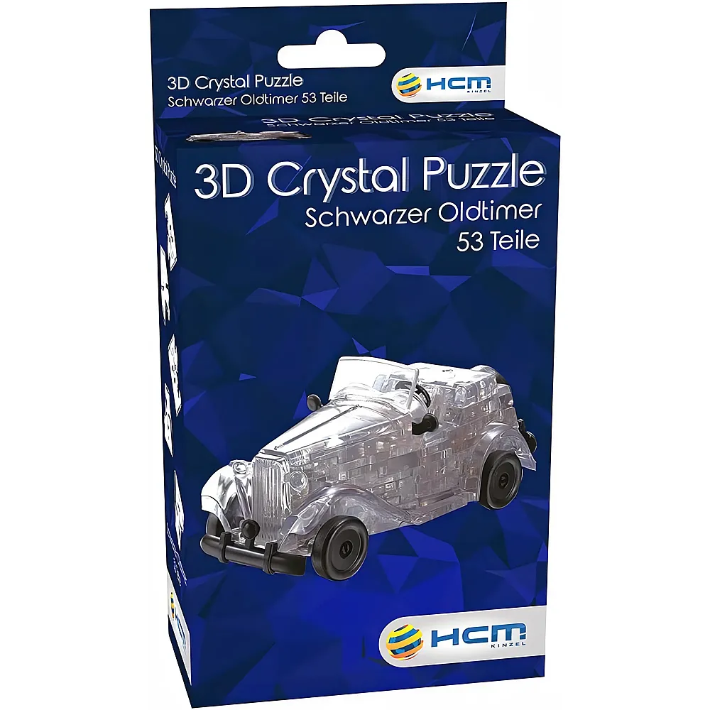 HCM Kinzel Crystal Puzzle Schwarzer Oldtimer 53Teile