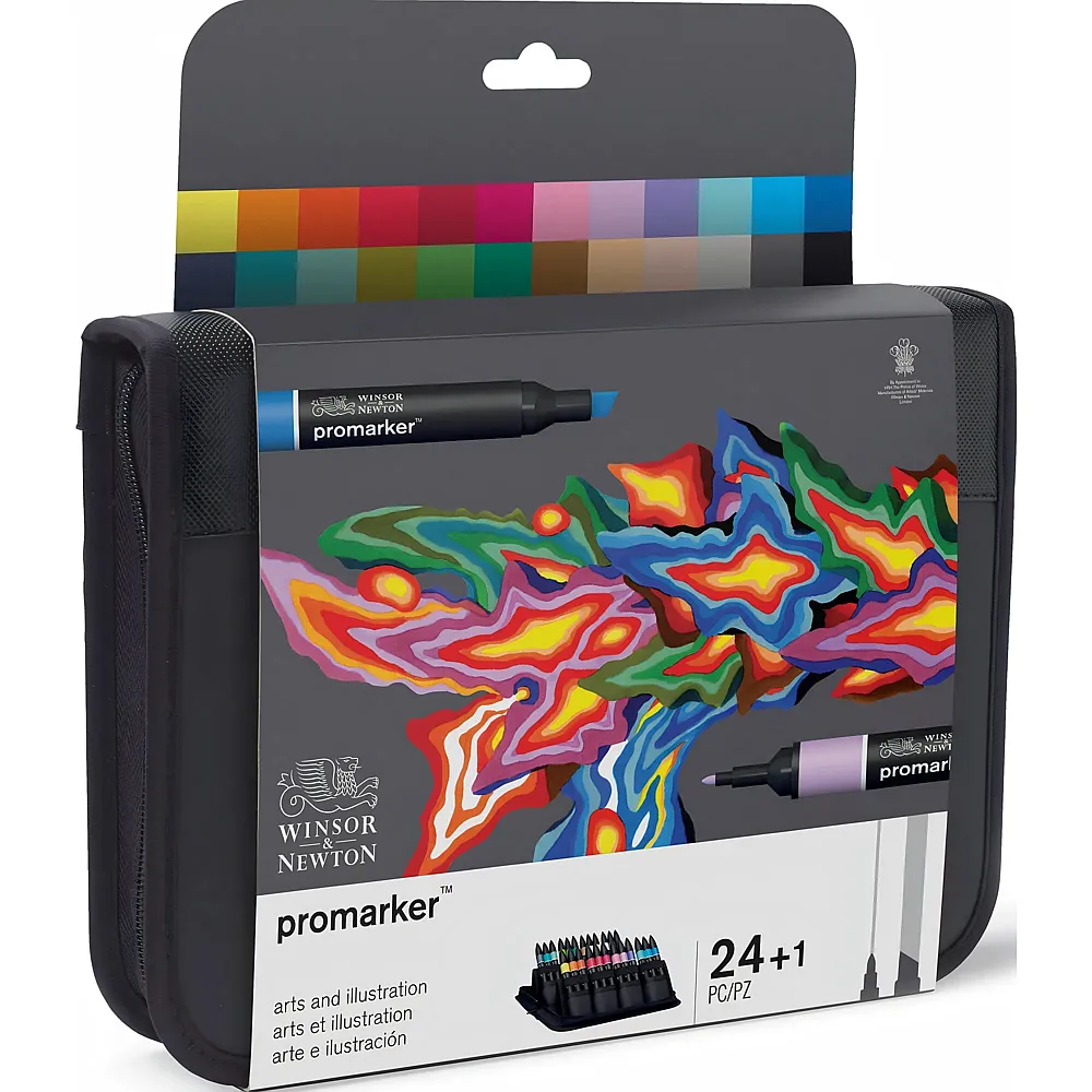 Winsor & Newton W&n Promarker 24er Wallet Kunst + Illustration