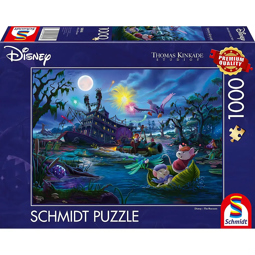 Schmidt Puzzle Thomas Kinkade Disney The Rescuers 1000Teile
