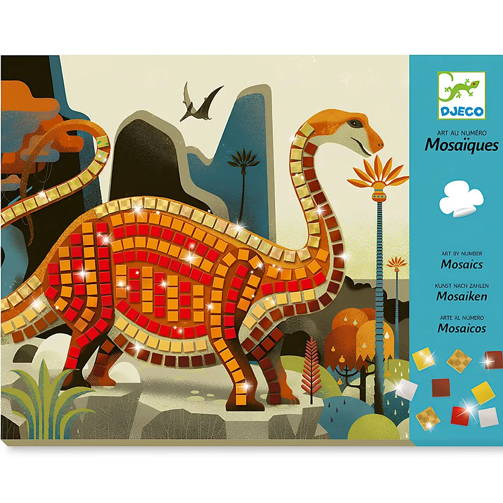 Djeco Kreativ Mosaik Dinosaurier