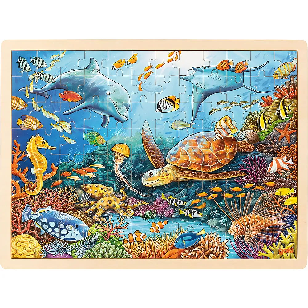 Goki Puzzle Great Barrier Reef - 96 Teile - Rahmenpuzzle