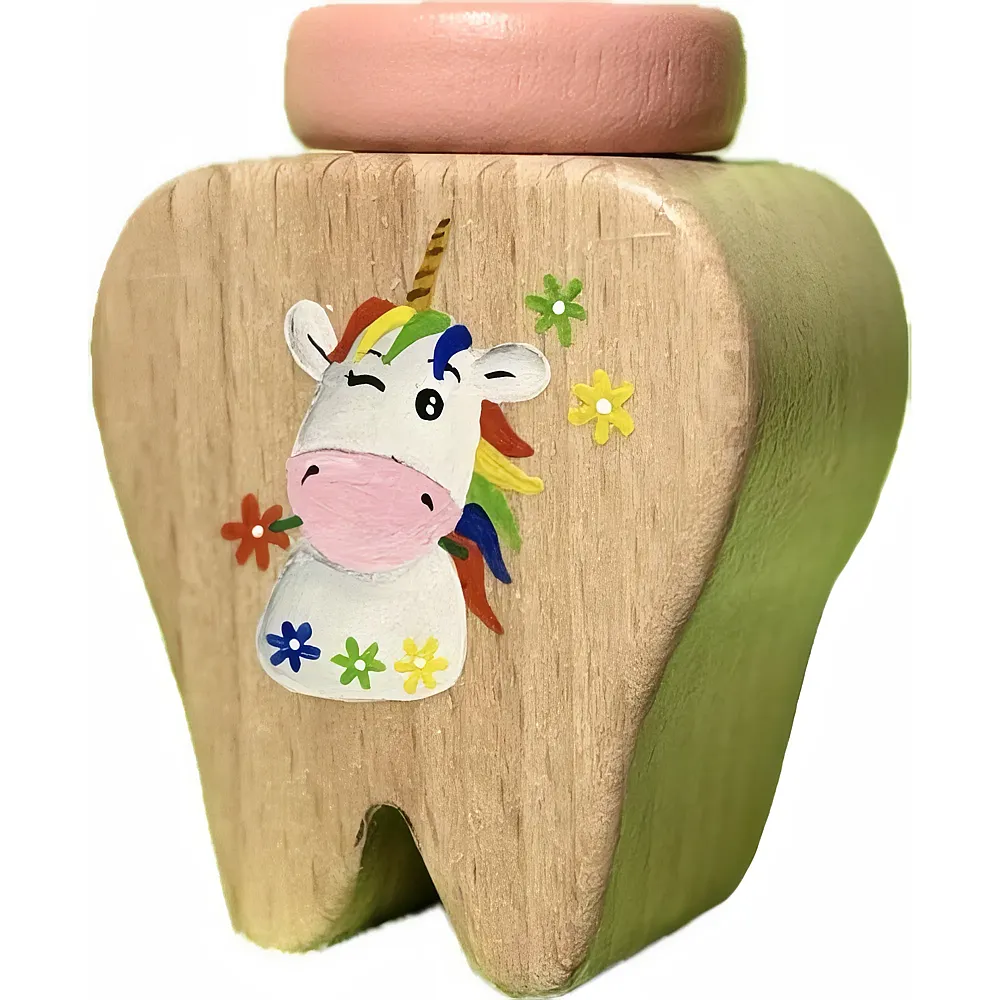 spielba Milchzahndose Einhorn Handbemalt in der Schweiz
