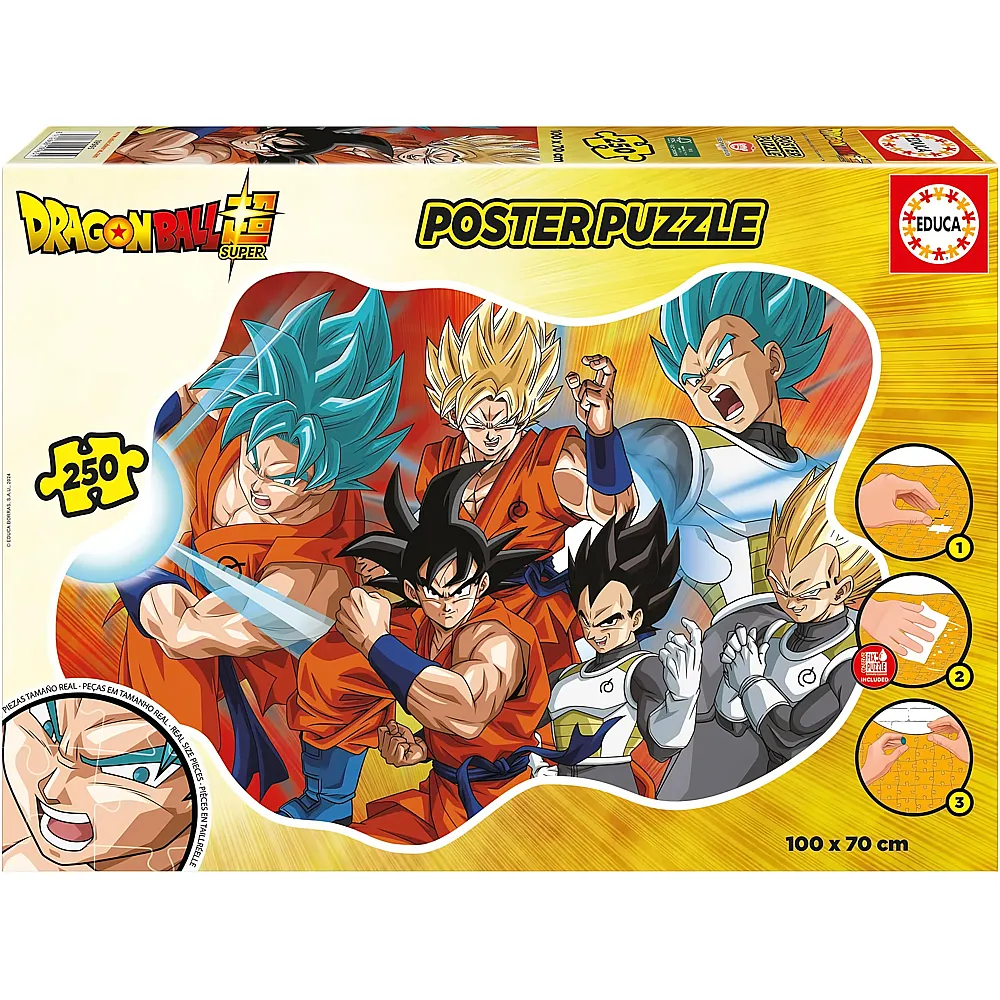 Educa Puzzle Dragonball mit Poster 250Teile
