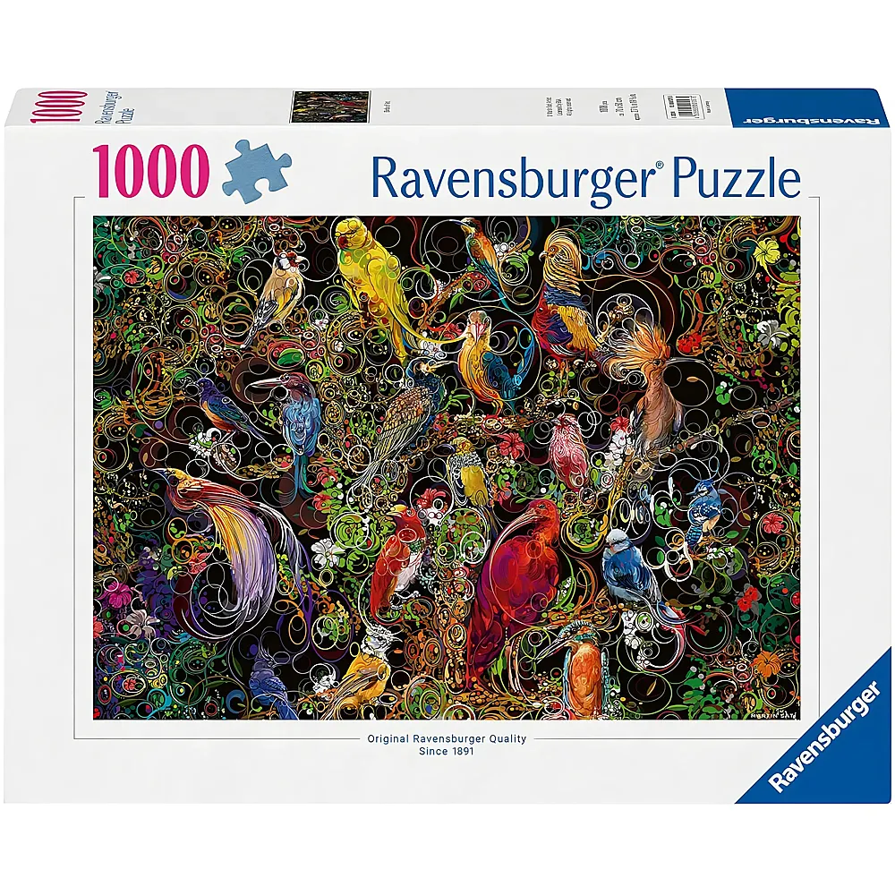 Ravensburger Puzzle Bunte V�gel - 1000 Teile