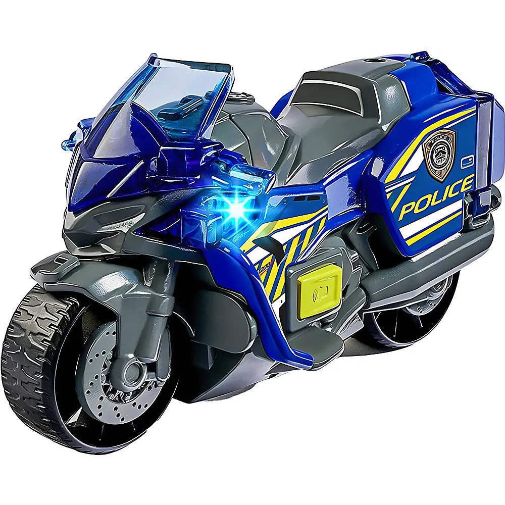 Dickie Police Motorrad mit Licht & Sound