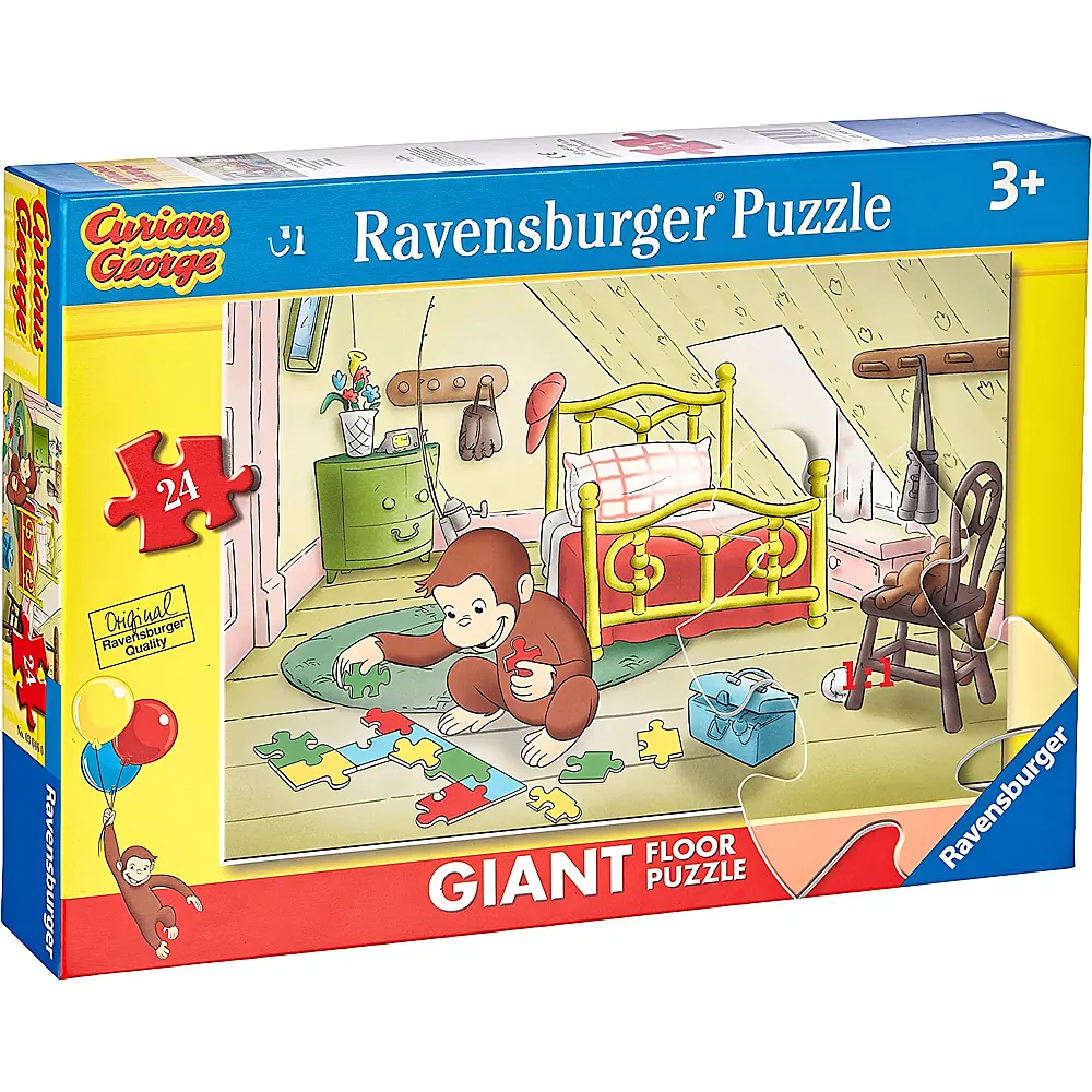 meinspielzeug - Ravensburger Puzzle Giant Floor George 24Teile | Bodenpuzzle