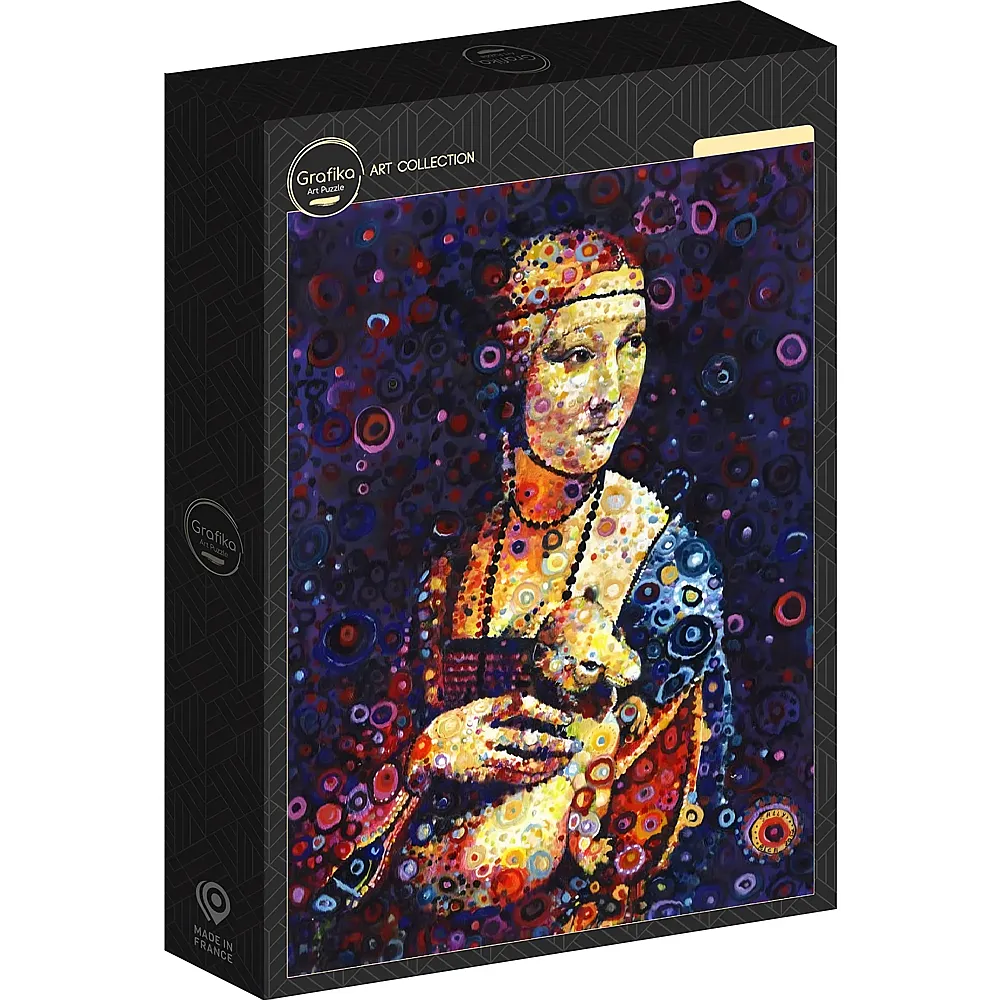 Grafika Puzzle Art Collection Leonardo da Vinci: Lady with an Ermine, by Sally Rich - 500 Teile