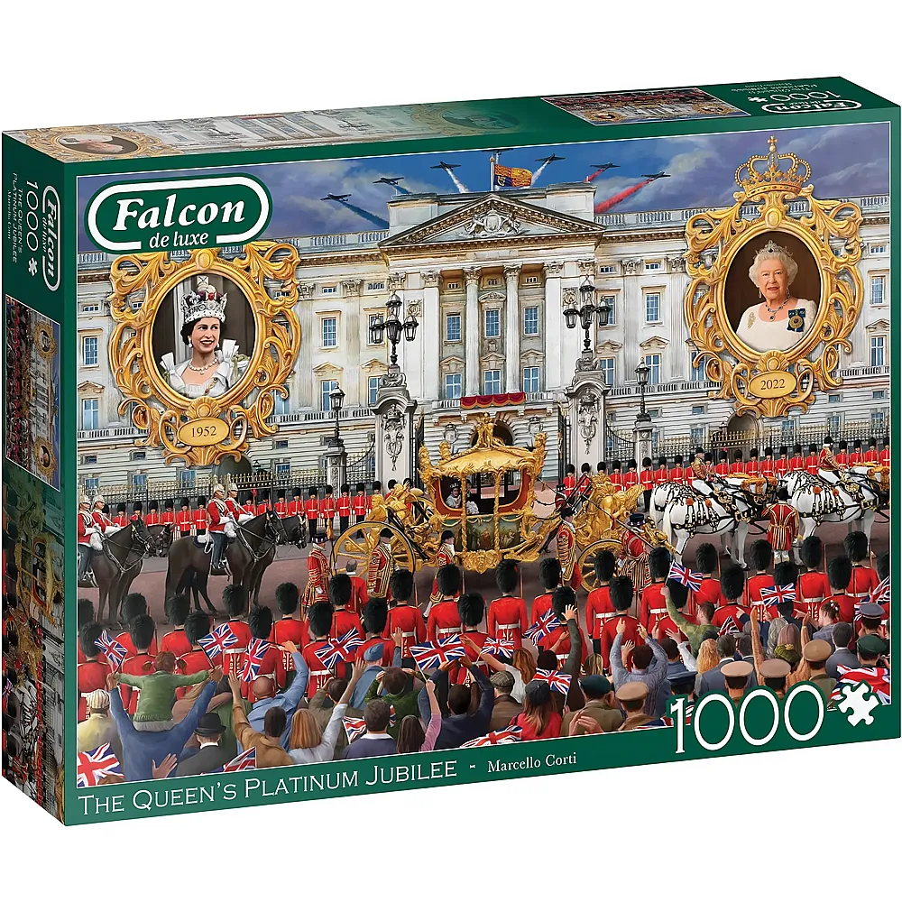Falcon Puzzle Marcello Corti The Queen's Platinum Jubilee 1000Teile