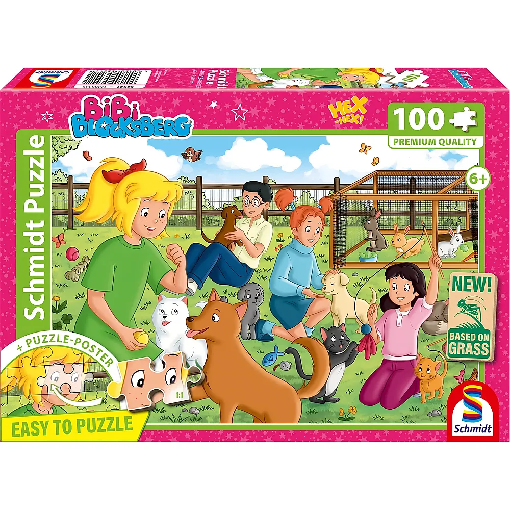 Schmidt Puzzle Bibi Blocksberg Tierpension - 100 Teile