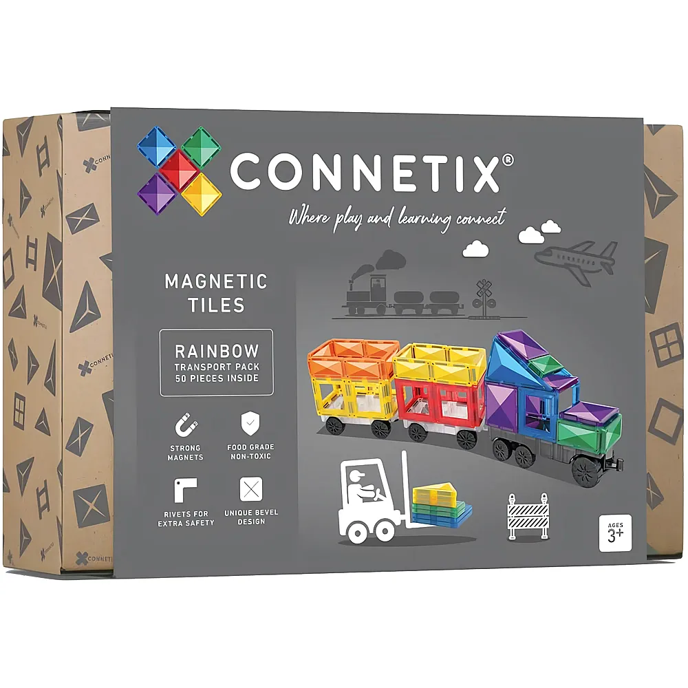 Connetix Rainbow Transport Pack - 50 Teile