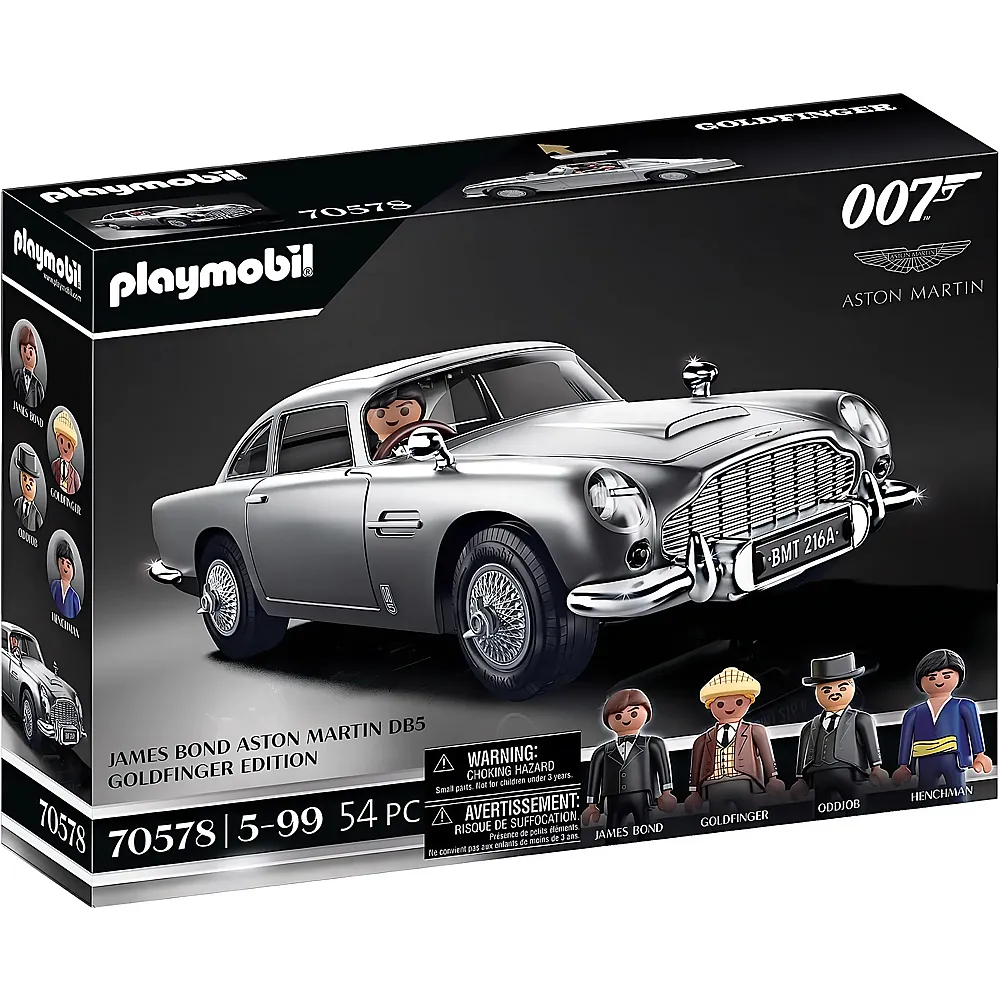 PLAYMOBIL Licensed Cars Movie Aston Martin DB5 James Bond Goldfinger 70578