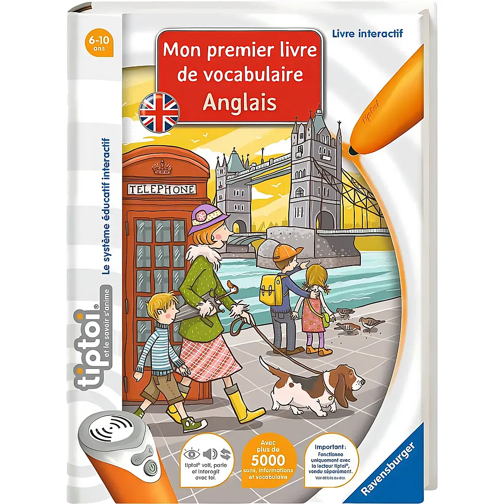 Ravensburger tiptoi Mon premier livre de vocabulaire - Franais