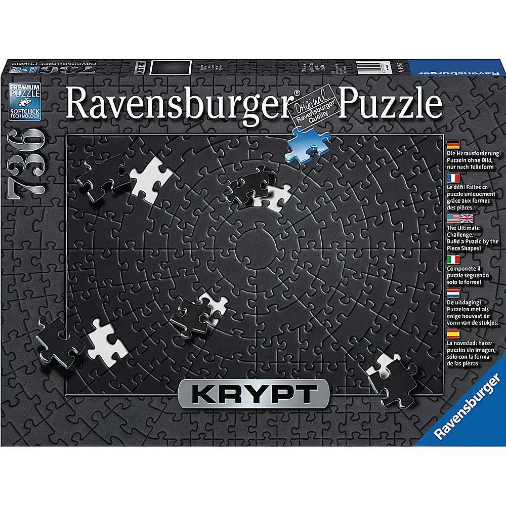 Ravensburger Puzzle Krypt Black 736Teile