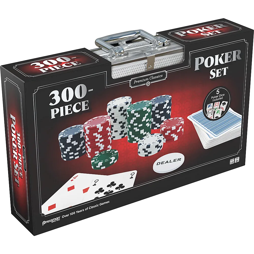 Goliath Spiele Poker Aluminium Koffer 2 Kartendecks, Jetons