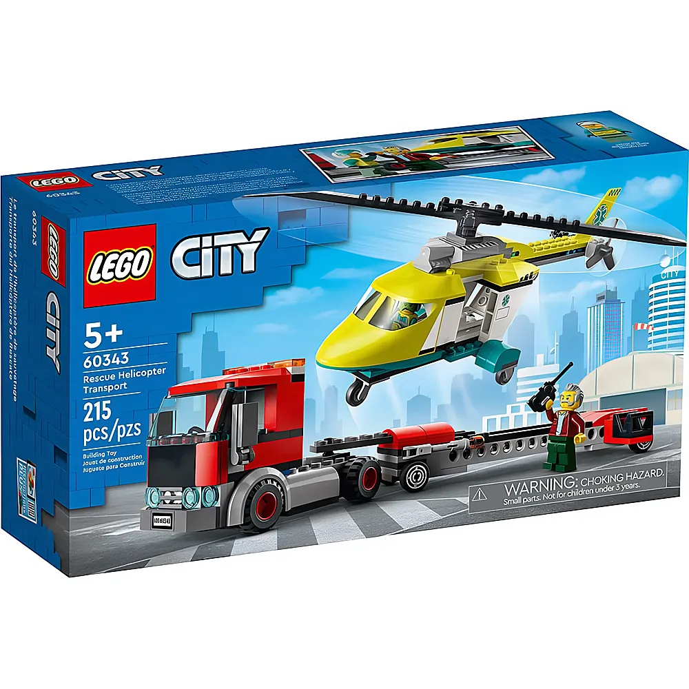 LEGO City Hubschrauber Transporter 60343