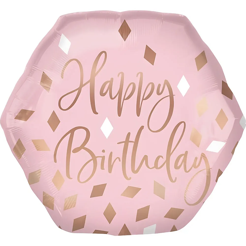 Amscan Folienballon Happy Birthday 58x50cm | Kindergeburtstag