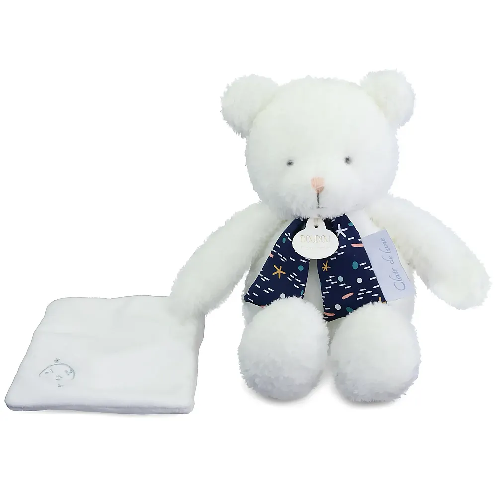 Doudou et Compagnie Schmusetuch B�r nachtleuchtend - 28 cm
