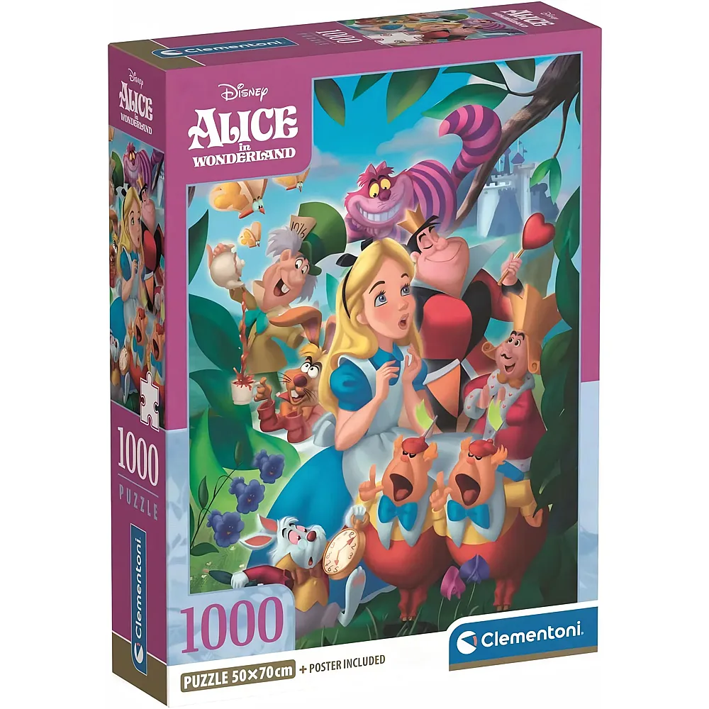 Clementoni Puzzle Alice im Wunderland 1000Teile