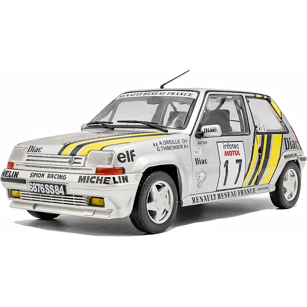 Solido 1:18 Renault 5 GT Turbo MK2 17 Silber