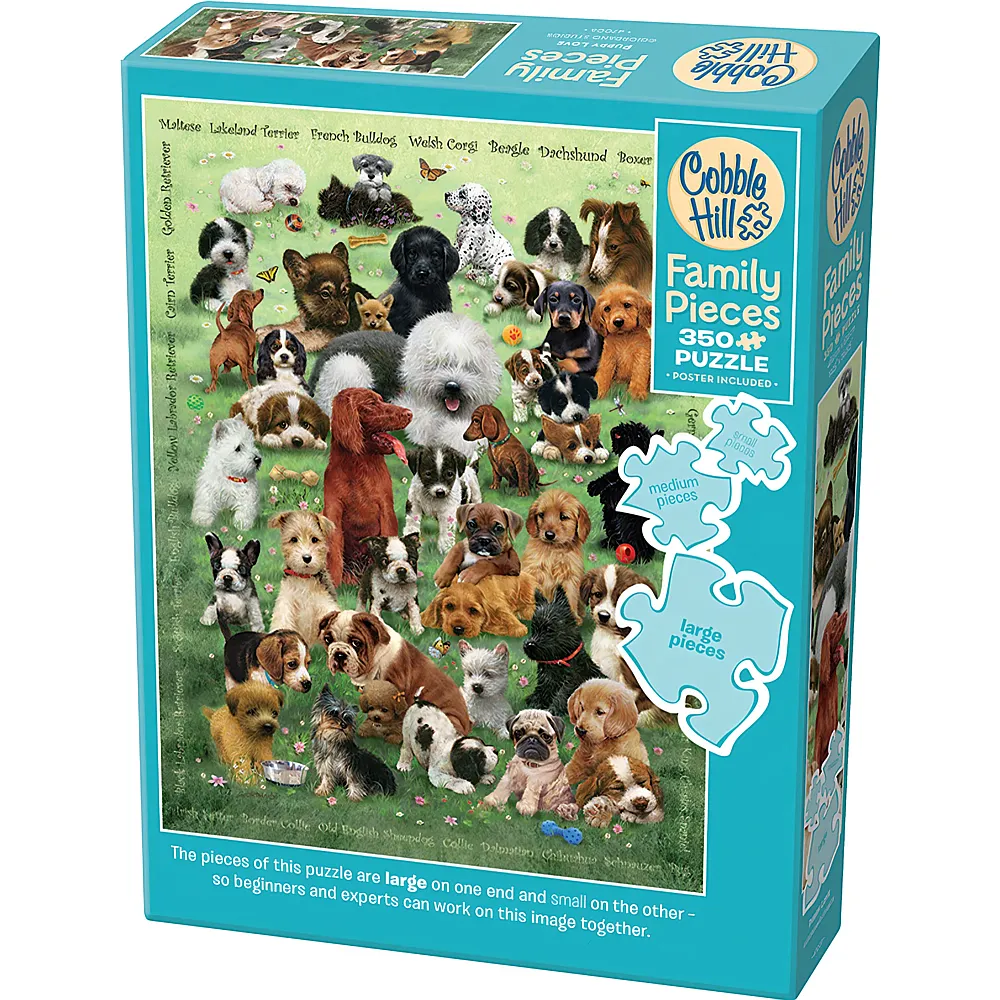 Cobble Hill Puzzle Welpen - 350 Teile