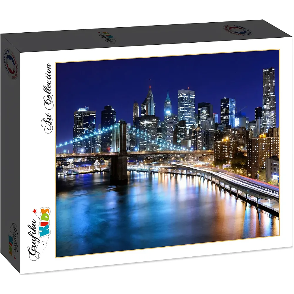 Grafika Puzzle Art Collection Grafika Kids New York by Night - 48 Teile
