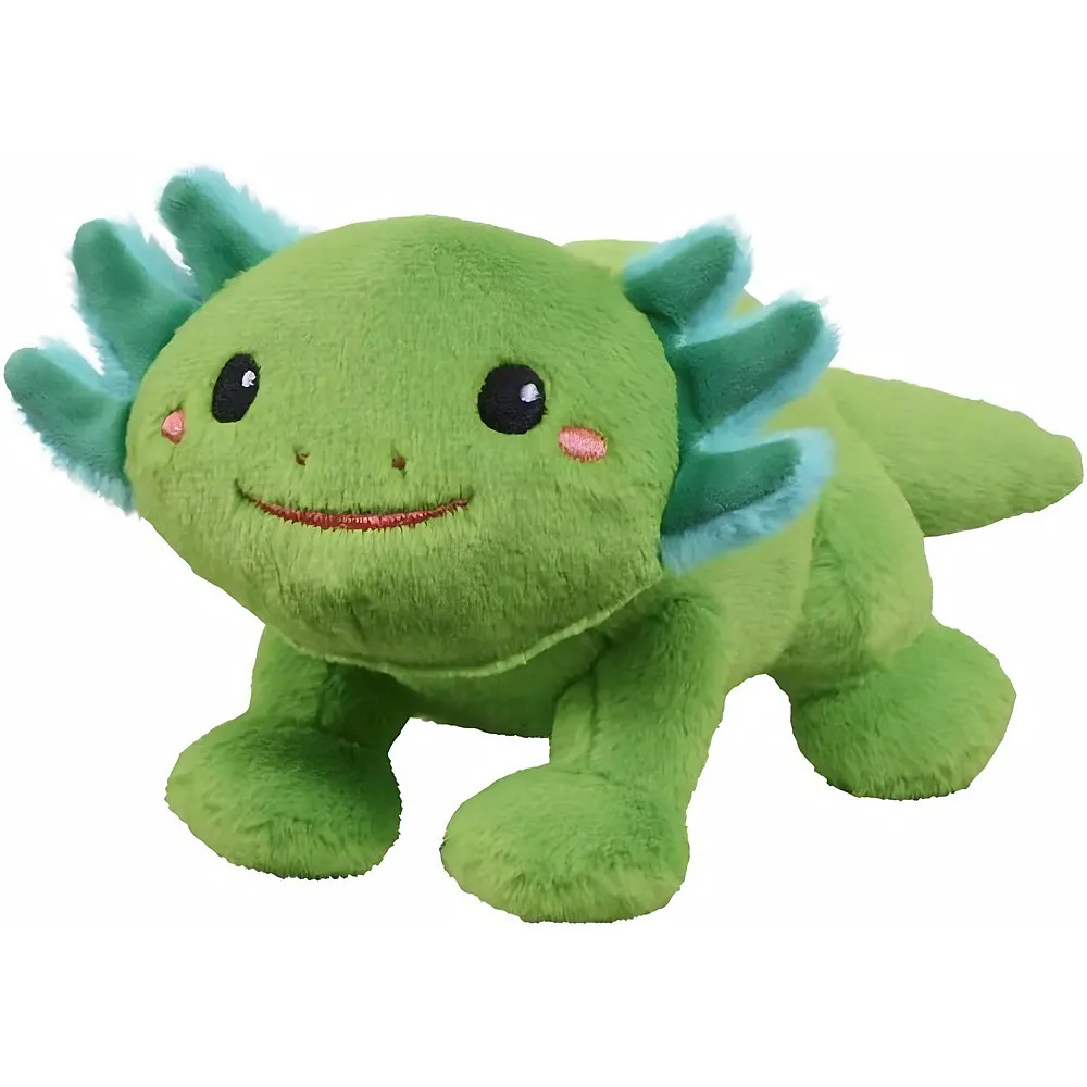 meinspielzeug - Bauer Pl�sch Axolotl Gr�n - 20 cm | Meerestiere Pl�sch