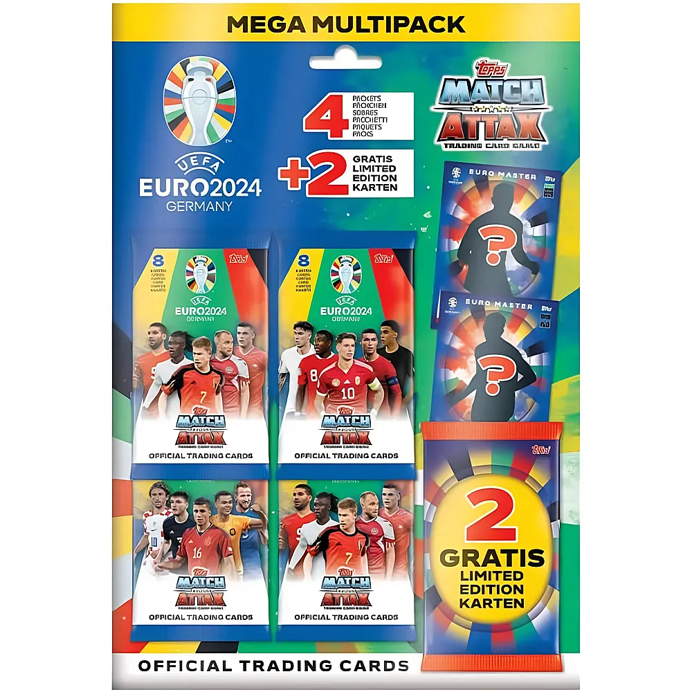 Topps Match Attax Official Euro 2024 - Mega Multipack