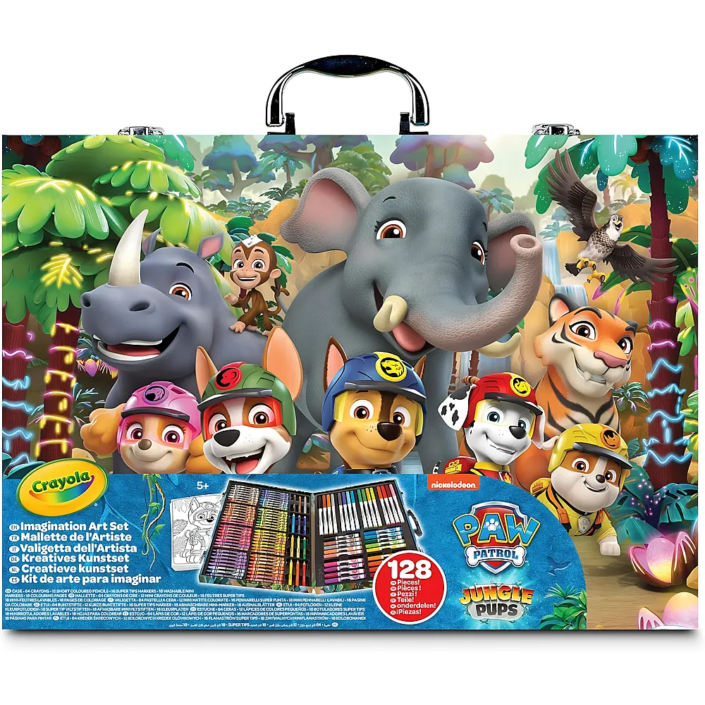 Crayola Malkoffer Paw PatrolJungle Pups 128Teile