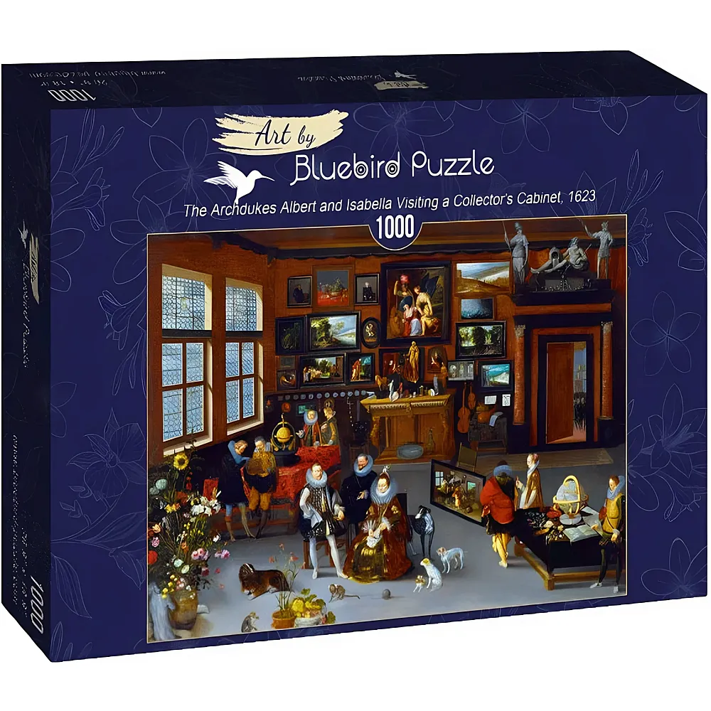 Bluebird Puzzle Hieronymus Francken Iicirca The Archdukes Albert and Isabella Visiting a Collector's Cabinet, 1623 - 1000 Teile