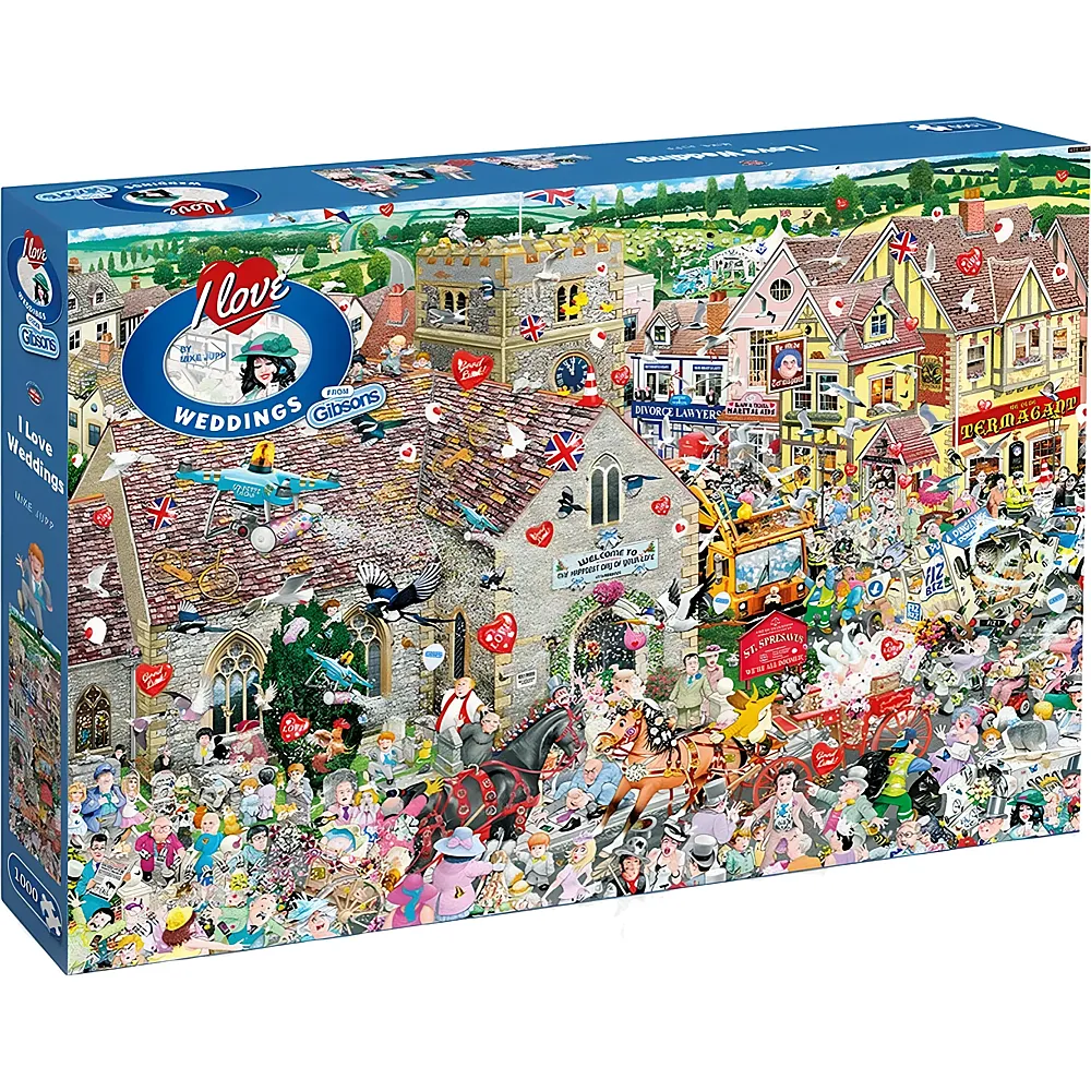 Gibsons Puzzle I Love Weddings - 1000 Teile