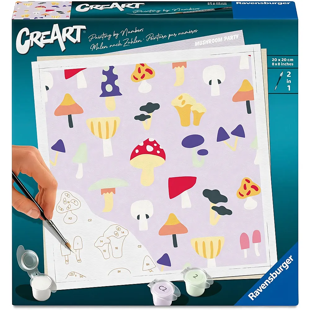Ravensburger CreArt Malen nach Zahlen - Pilzparty