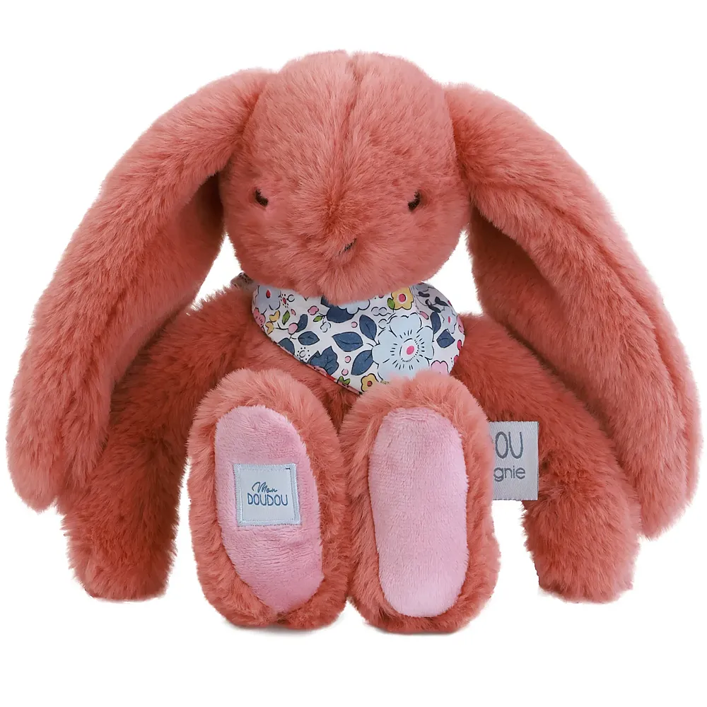 Doudou et Compagnie Fleurette Hase Terracotta - 25 cm