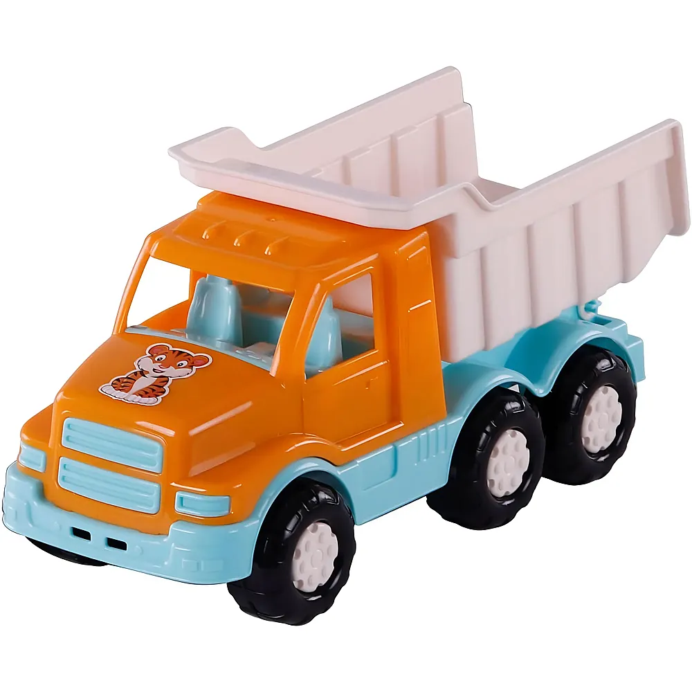 Cavallino Toys Cavallino Safari Torpedo-Kipper, Orange, 26,5 cm