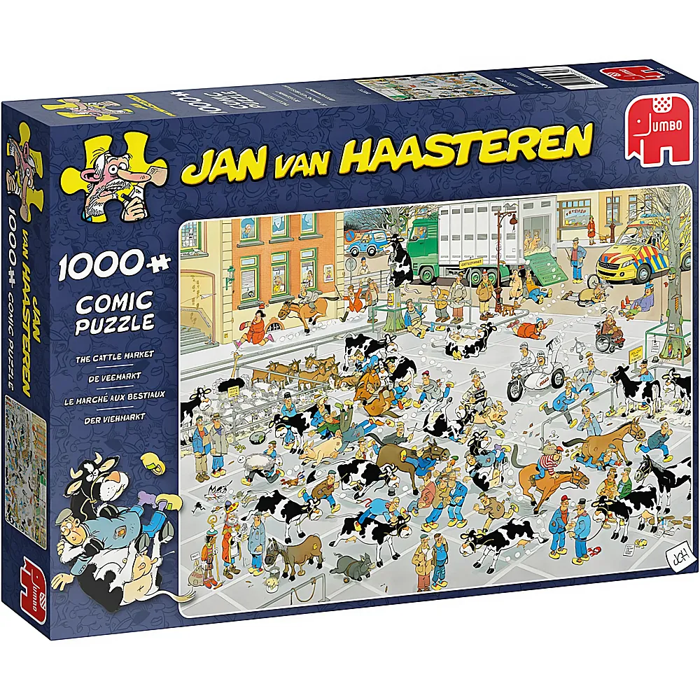 Jumbo Puzzle Jan van Haasteren Der Vieh-Markt 1000Teile