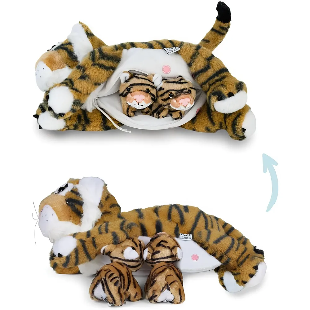 Mamanimals Mama Tiger & Babys - 32 cm