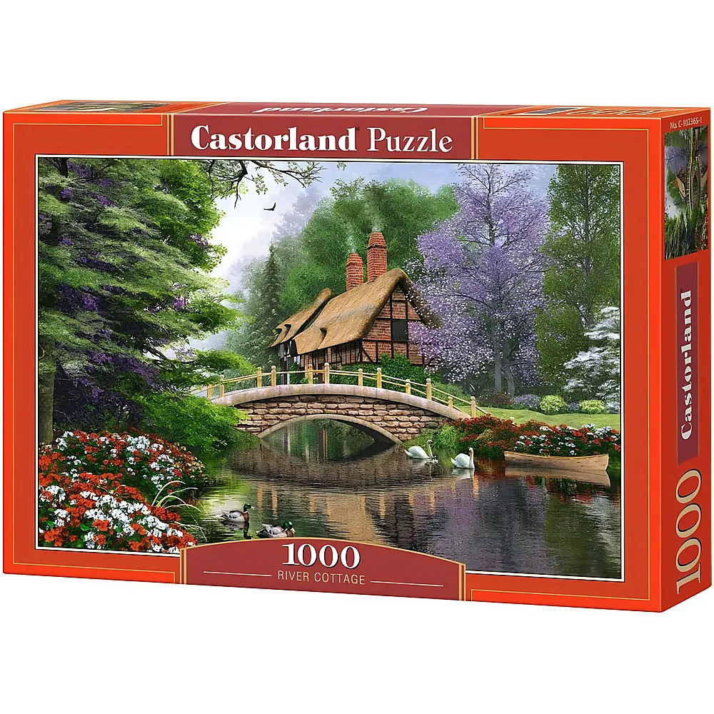 Castorland Puzzle Dominic Davison: Landhaus am Fluss 1000Teile