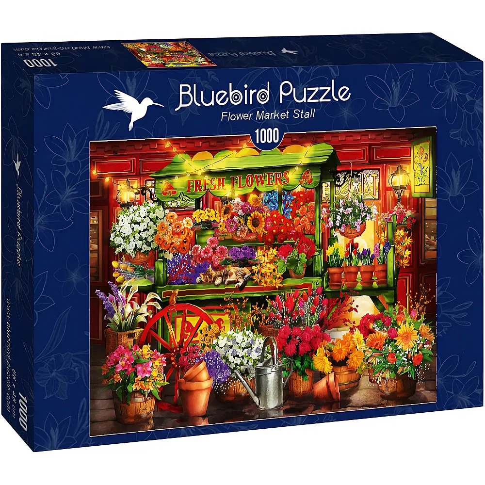 Bluebird Puzzle Flower Market Stall - 1000 Teile