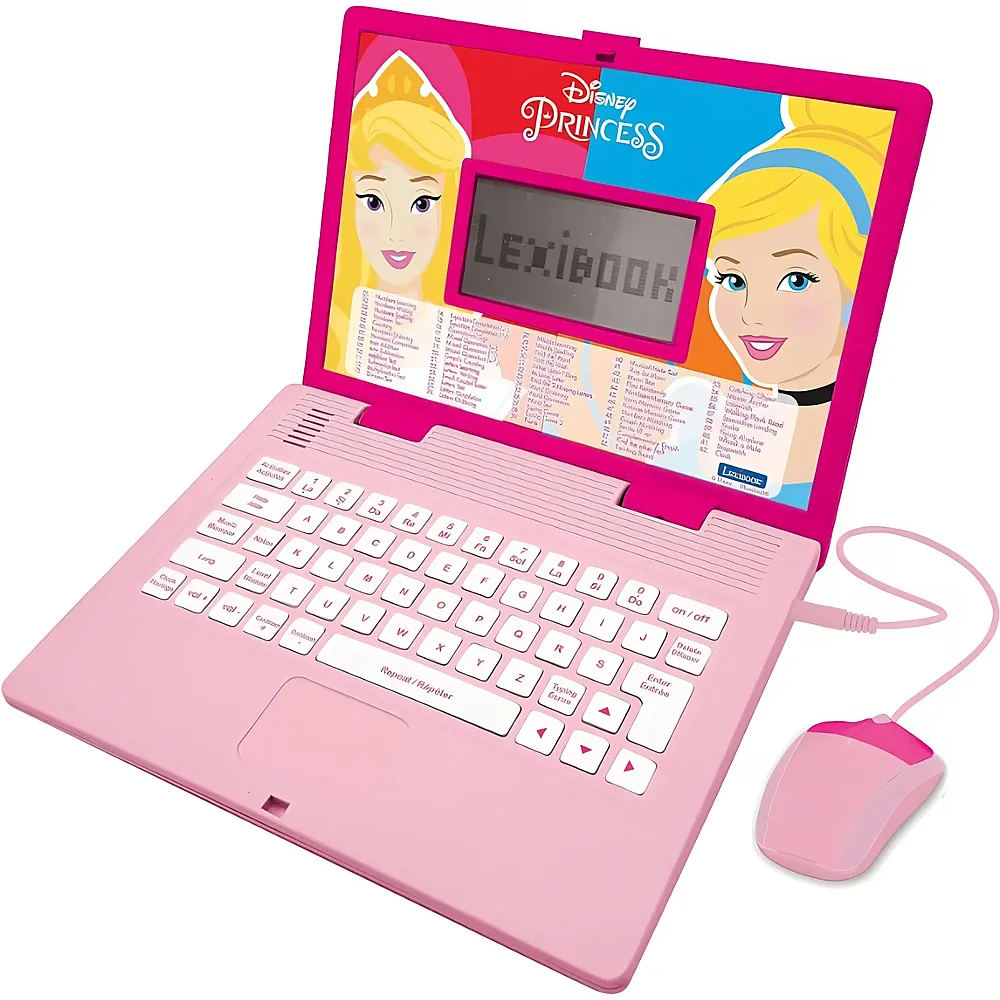 Lexibook Disney Princess Zweisprachiger p�dagogischer Laptop DE/EN