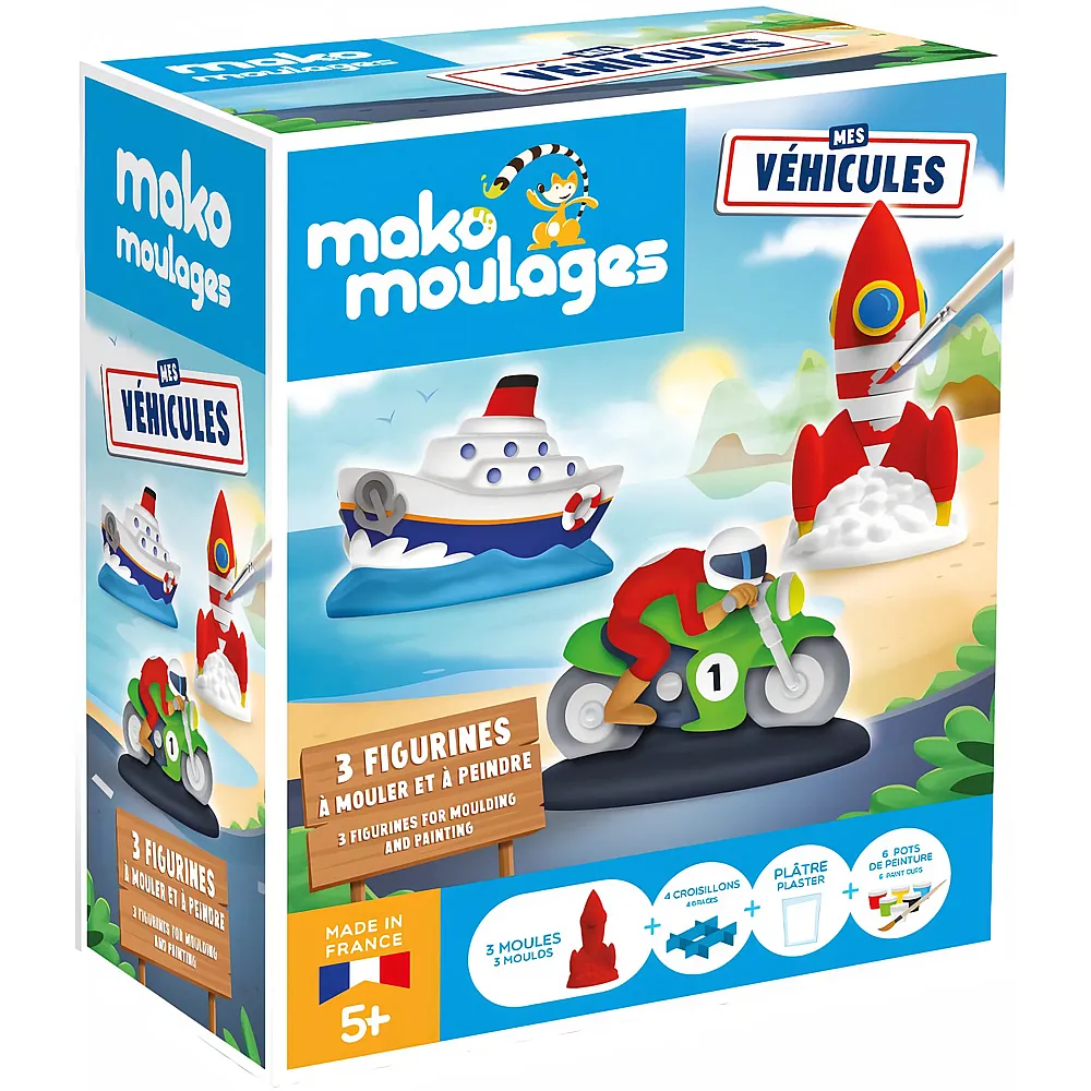 Mako Moulages Mako Kit 3 Moules Mes Vehicules FR