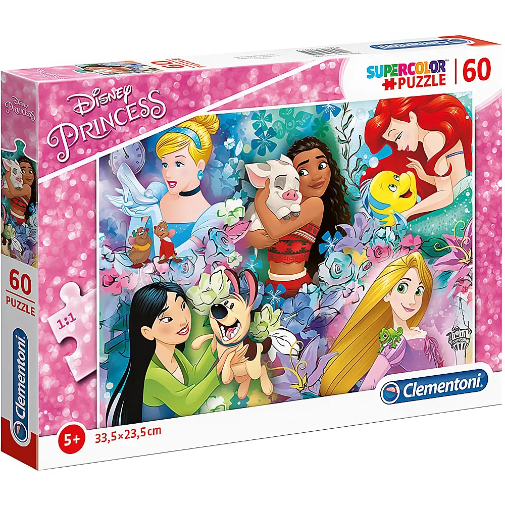 Clementoni Puzzle Supercolor Disney Princess 60Teile